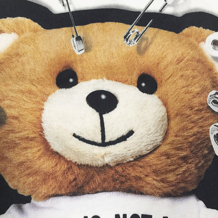 Moschino T-shirt Summer Pure Cotton T-shirt Men And Women