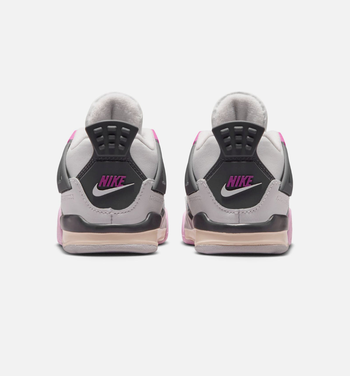 Air Jordan 4 Retro Comic Infant & Toddler Lifestyle Shoes - Off White/Fire Pink/Anthracite