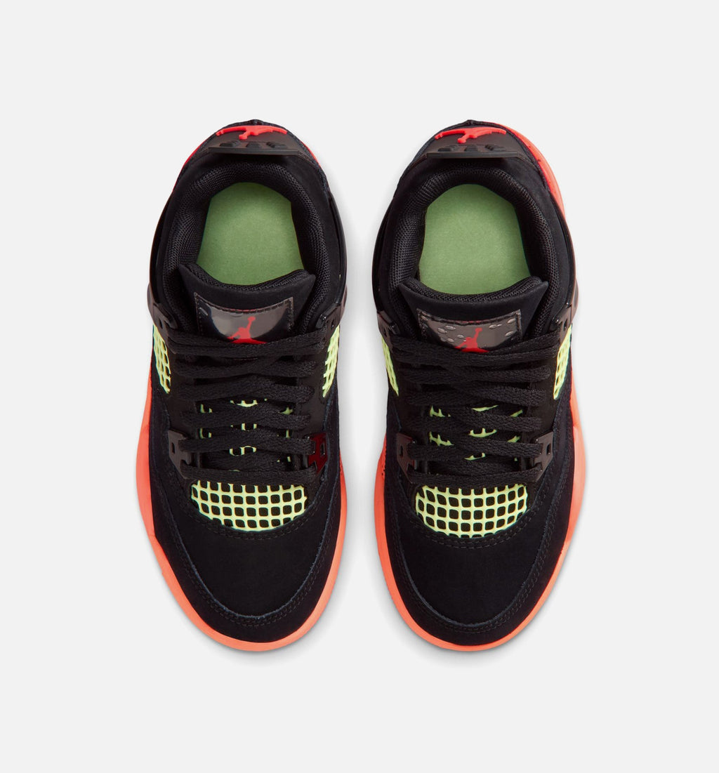 Air Jordan 4 Retro Black Infrared 23 – Preschool Lifestyle Shoe in Black/Infrared 23/Bright Mango