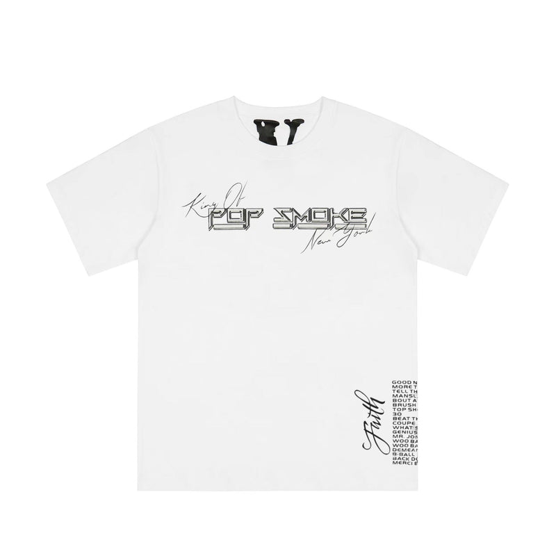 Vlone T Shirts Hip Hop Culture Letter Large V Printed Short Sleeve T-shirt Men and Women Loose High Street Half Sleeve