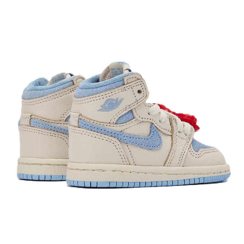 Toddler's Jordan 1 Retro High OG Pale Ivory/Psychic Blue (FD2598 102)