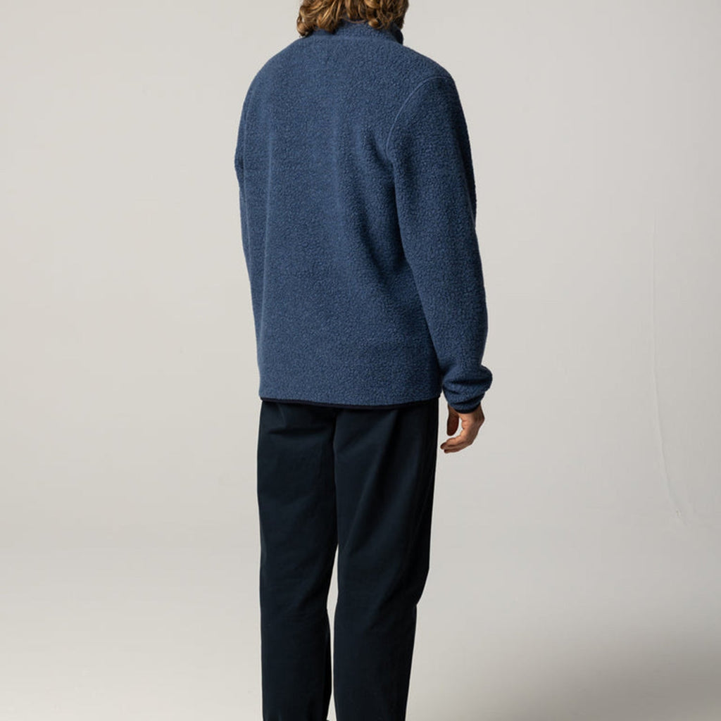 Finisterre Portell Wool Fleece 1/4 Zip: Dark Ozone