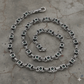 Chrome Hearts Aragogaceous pattern sapphire necklace for couples