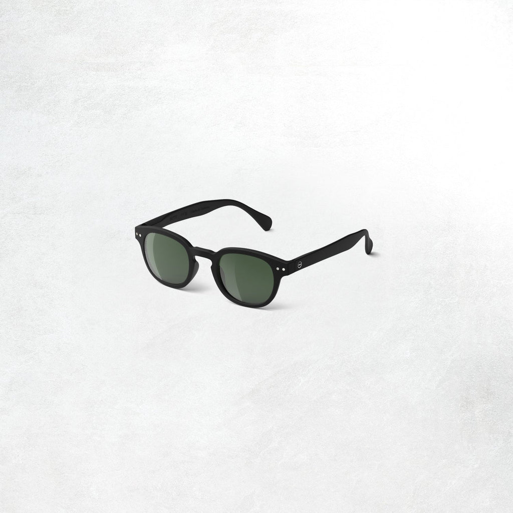 Izipizi Sun Glasses #C: Black Polarized Green Lenses