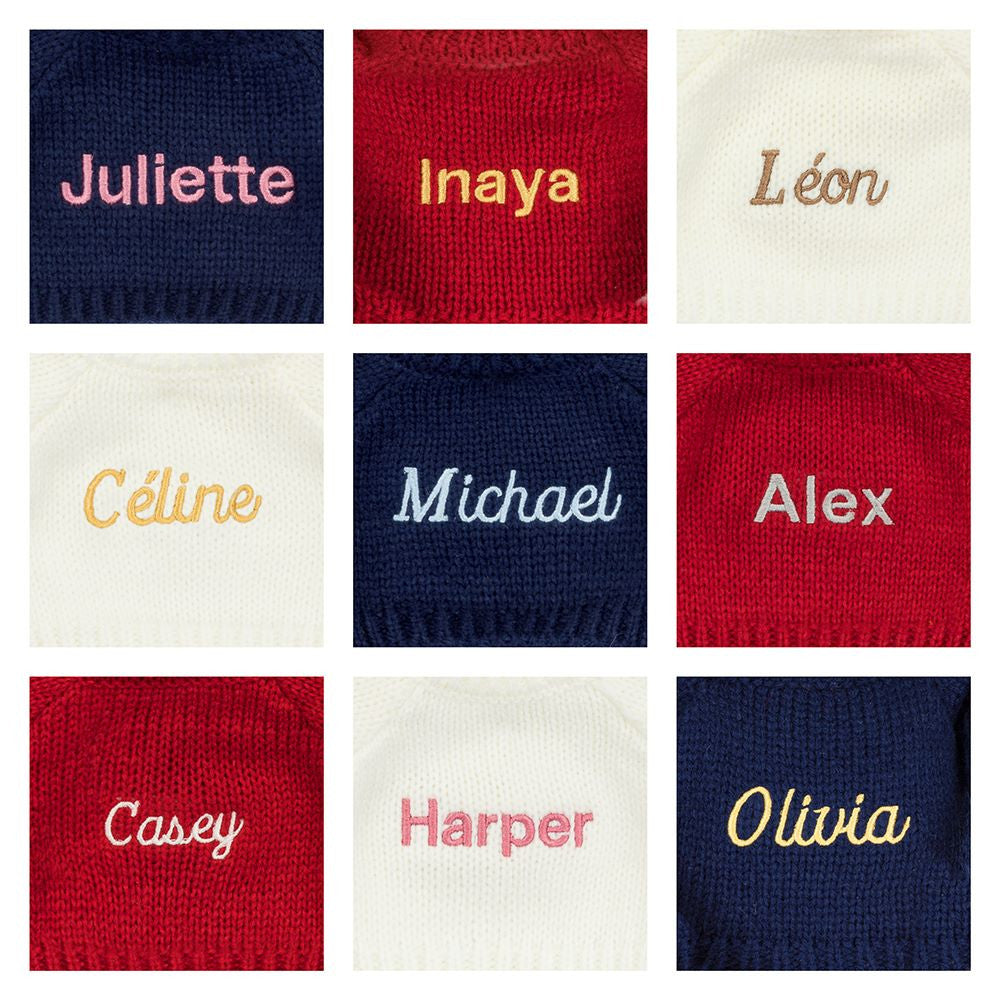Blossom Blush Bunny 'Cherry' with Personalized Red Jumper