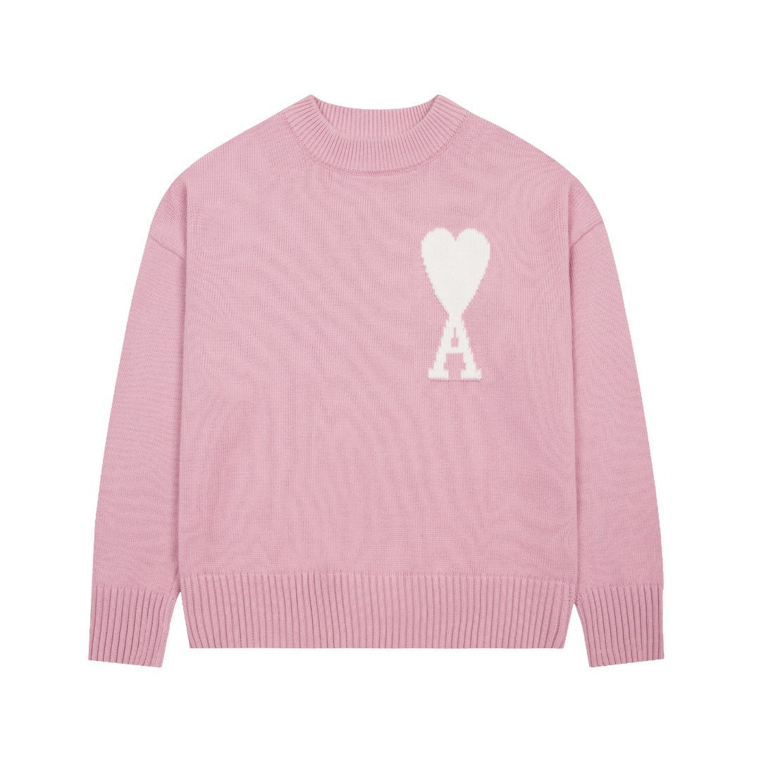 HEART SWEATER ROSE (UNISEX)
