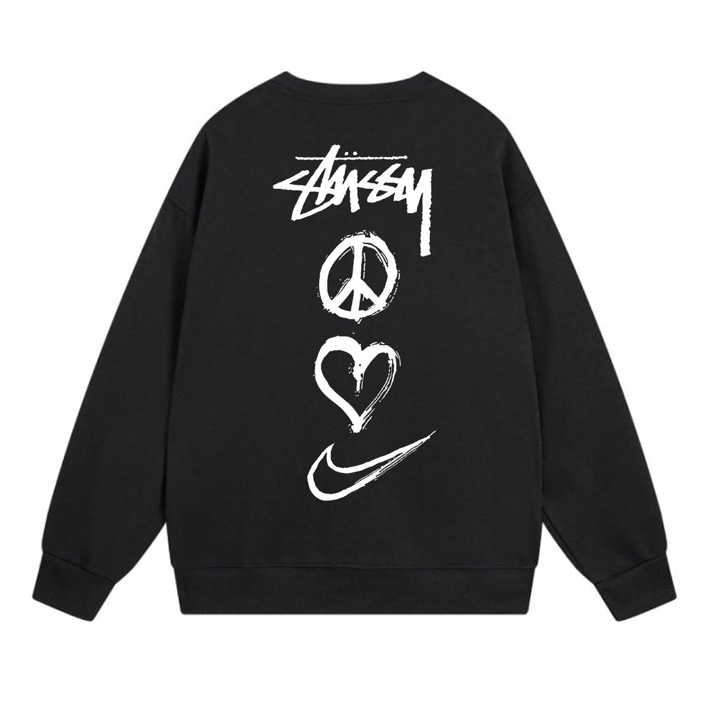 Stussy Sweatshirts Crew Neck Fleece Sweater