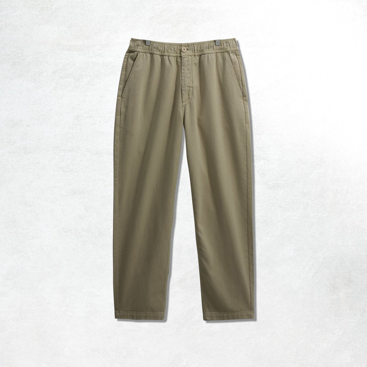 Wax London Kurt Trouser Cotton Linen Crinkle: Khaki
