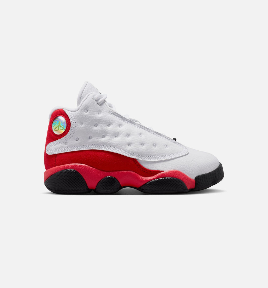 Air Jordan 13 Retro White And University Red Preschool Lifestyle Shoes - White/Black/True Red