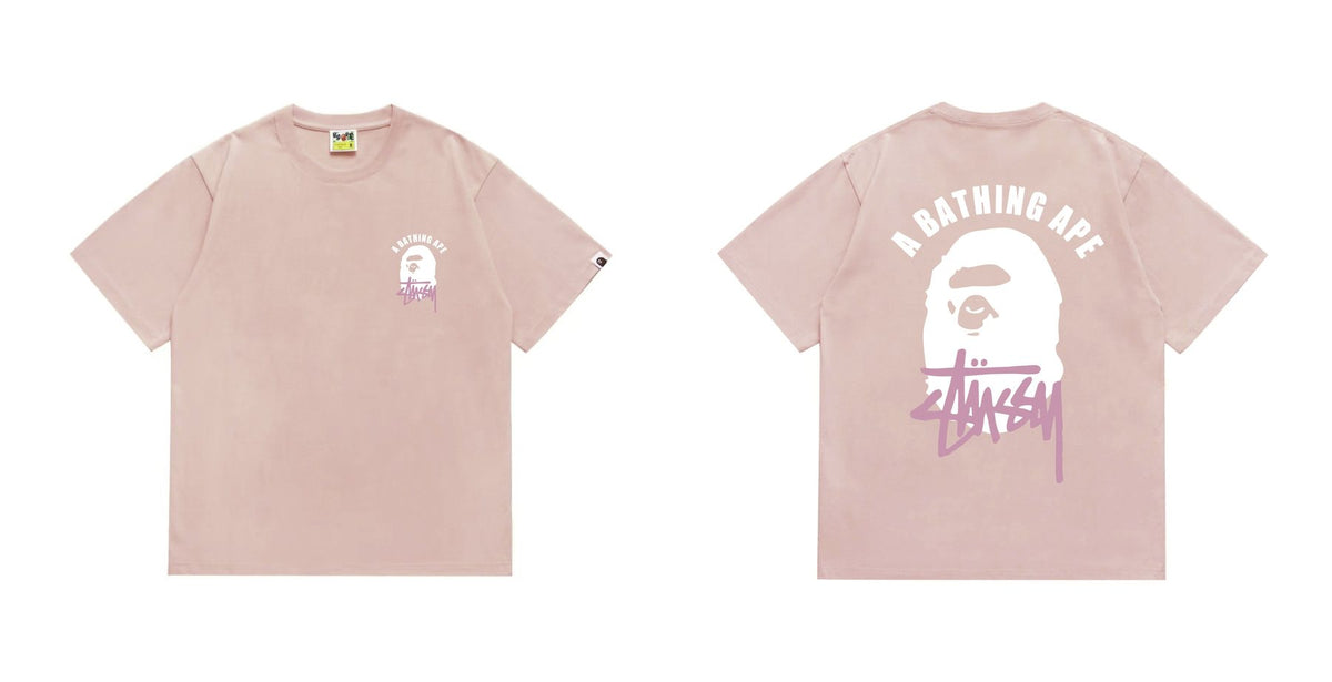 BAPE White Ape Back Graphic T-Shirt