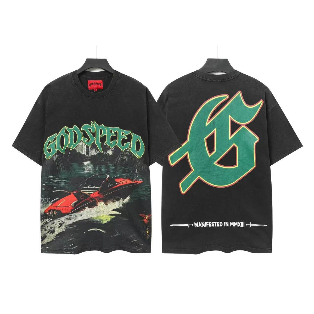 Godspeed Speedboat Graphic T-Shirt