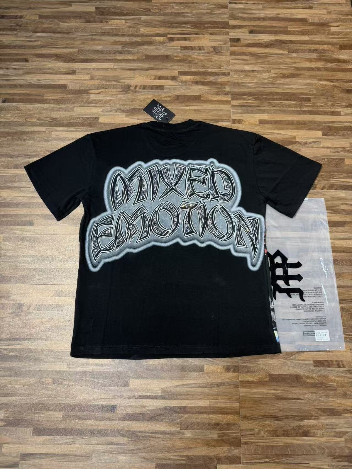 MIXED EMOTION Heat-Pressed Graphic T-Shirt