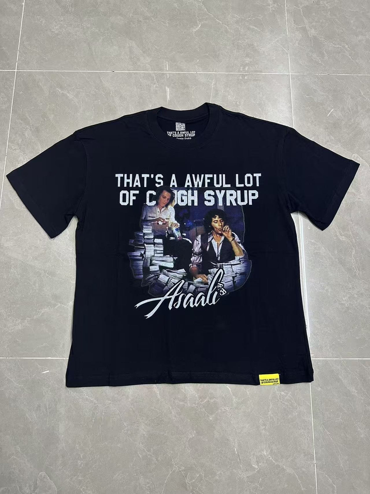 THAT'S A AWFUL LOT OF COUGH SYRUP Front & Back Graphic Short-Sleeve T-Shirt