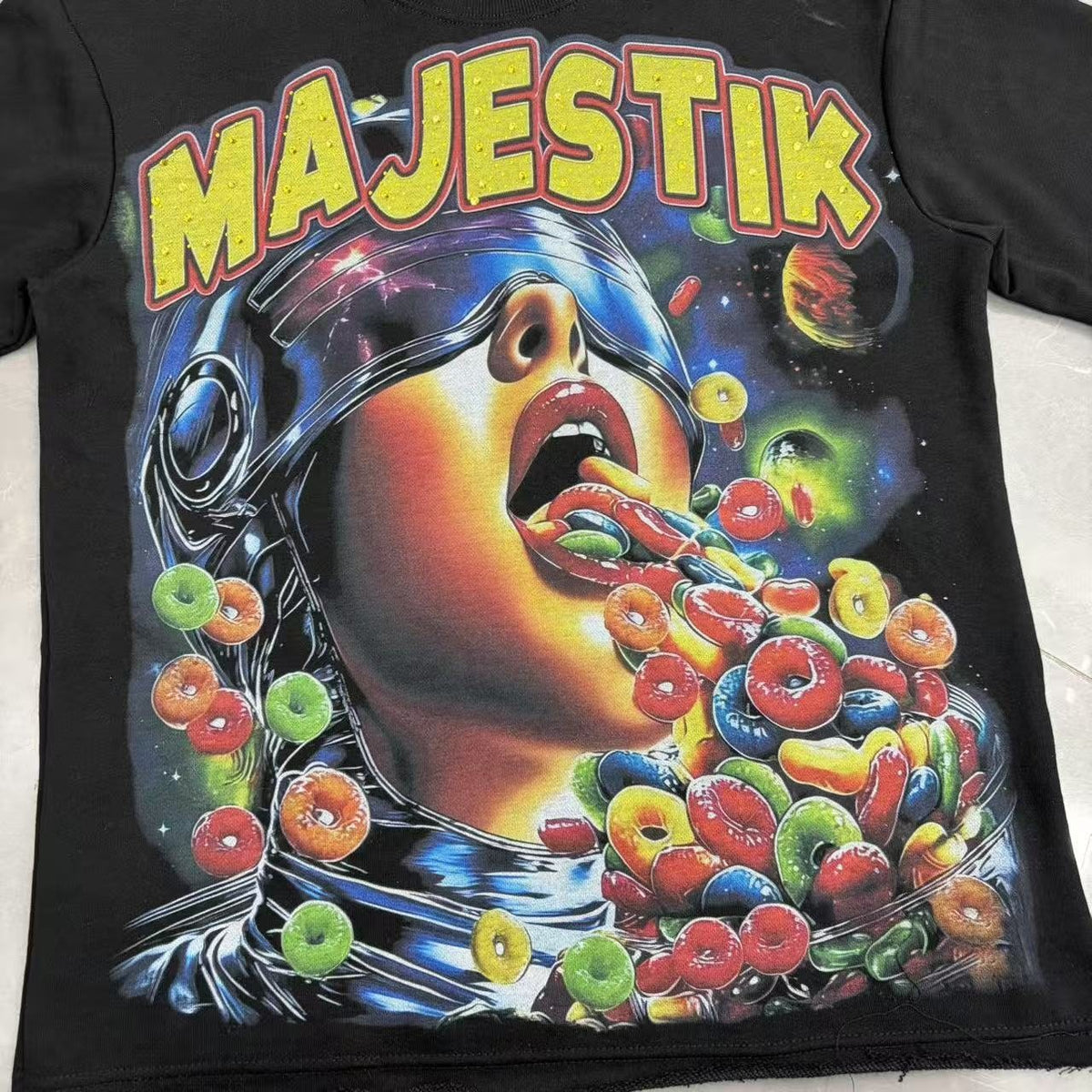 MAJESTIK Astronaut Candy Graphic T-Shirt