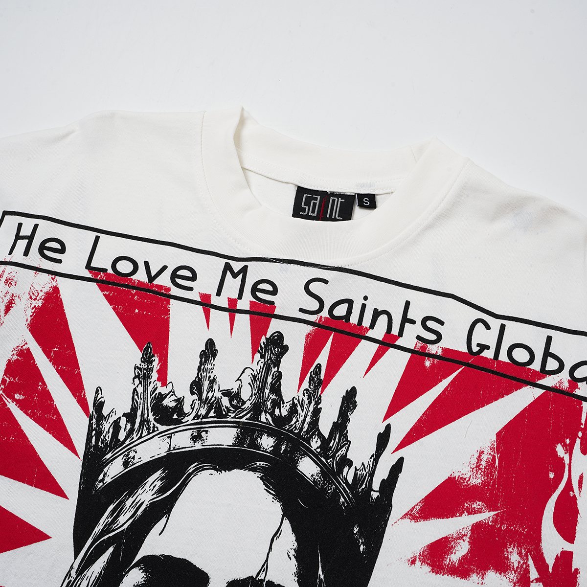 SAINT Jesus Crown Graphic T-Shirt