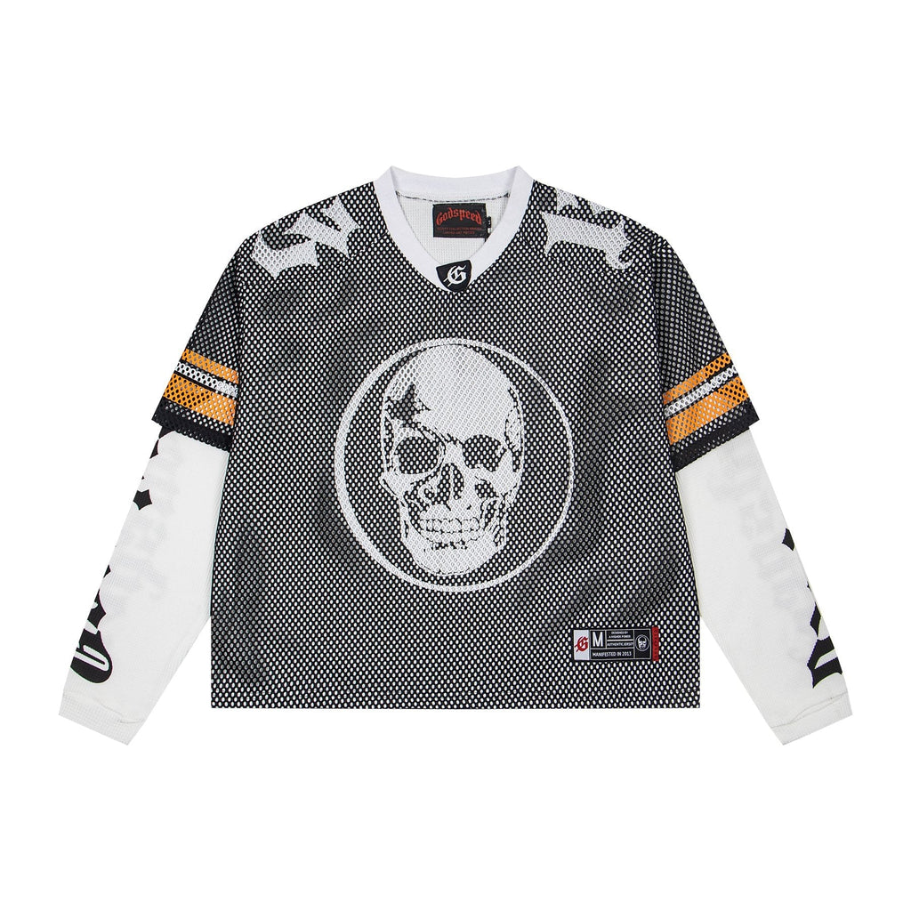 Godspeed Skull Mesh Jersey Long-Sleeve T-Shirt