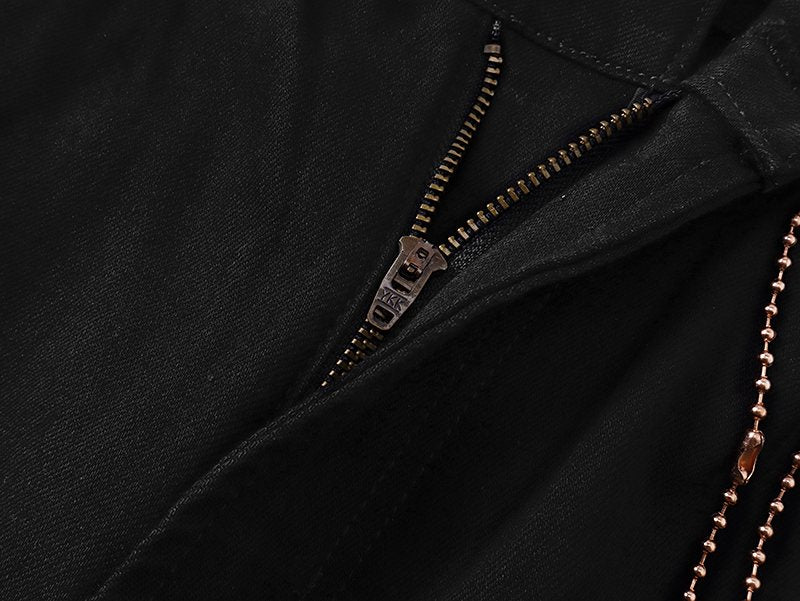 VALABASAS Black Triangle Motif Jeans