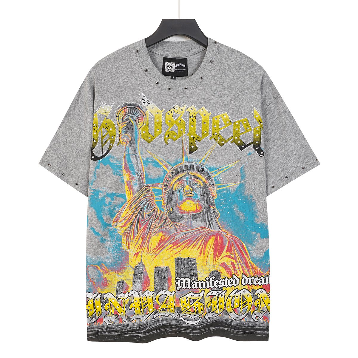 Godspeed Statue of Liberty Worldwide Graphic T-Shirt