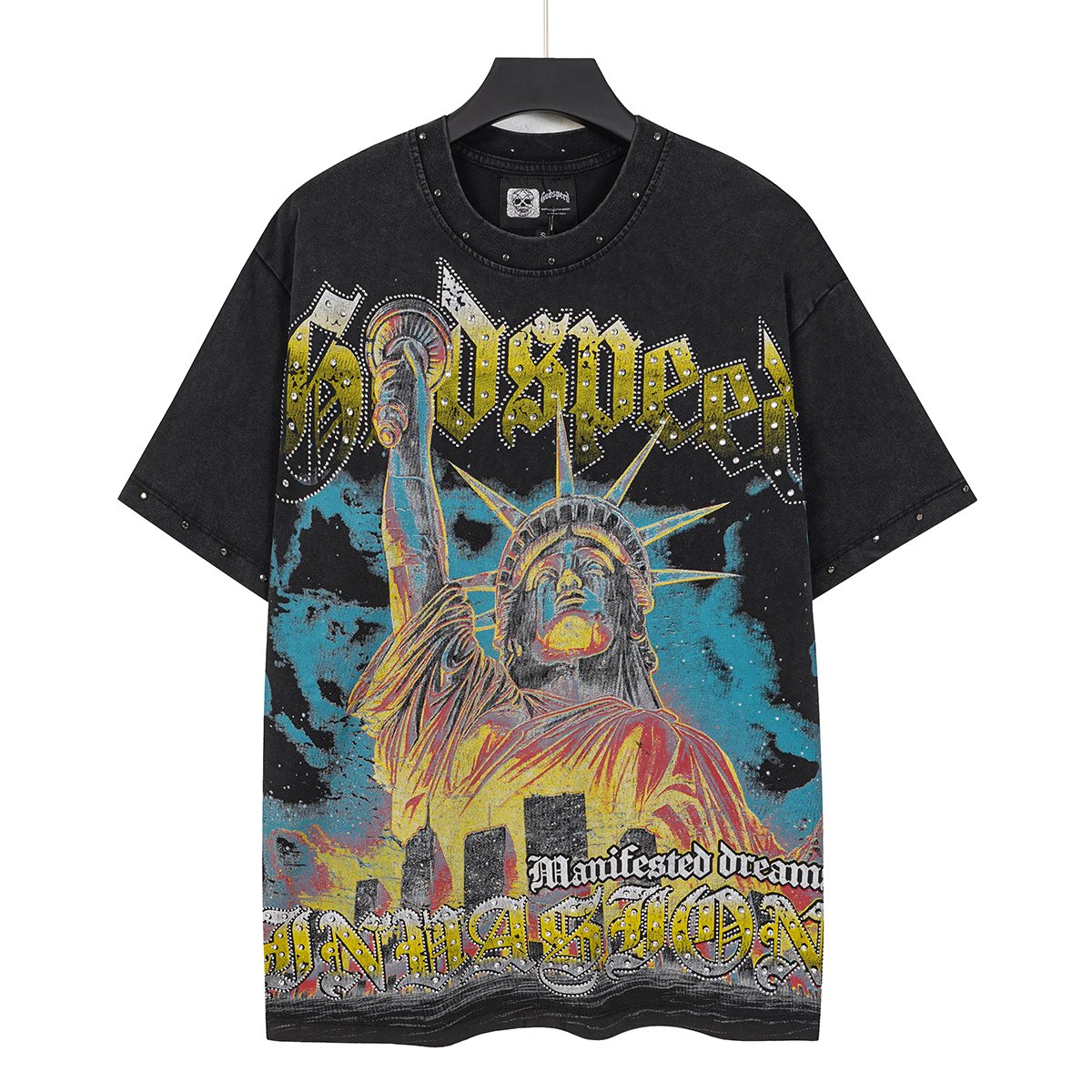 Godspeed Statue of Liberty Worldwide Graphic T-Shirt