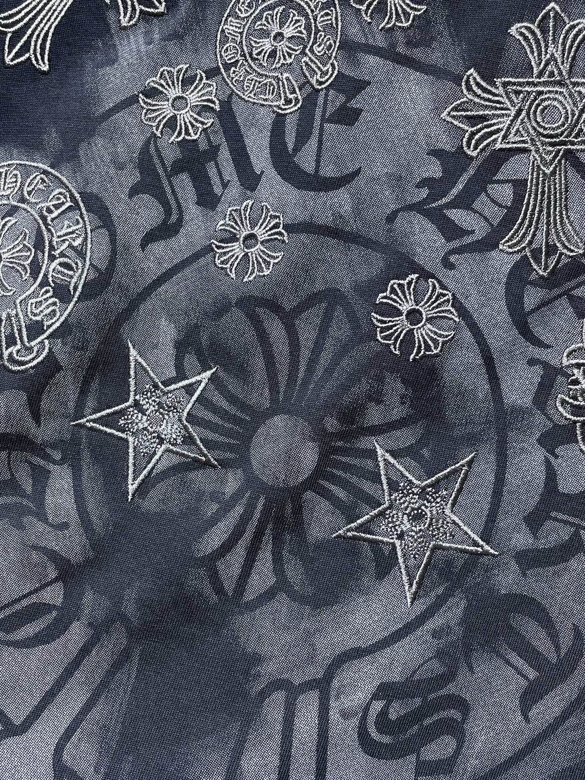 Chrome Hearts Gothic Floral Graphic T-Shirt