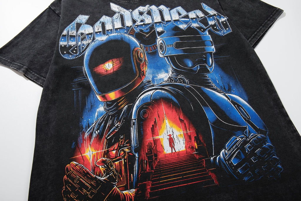 MAJESTIK Astronaut Graphic Short-Sleeve T-Shirt