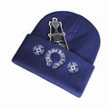 Chrome Hearts Horse Shoe Beanie Purple Blue