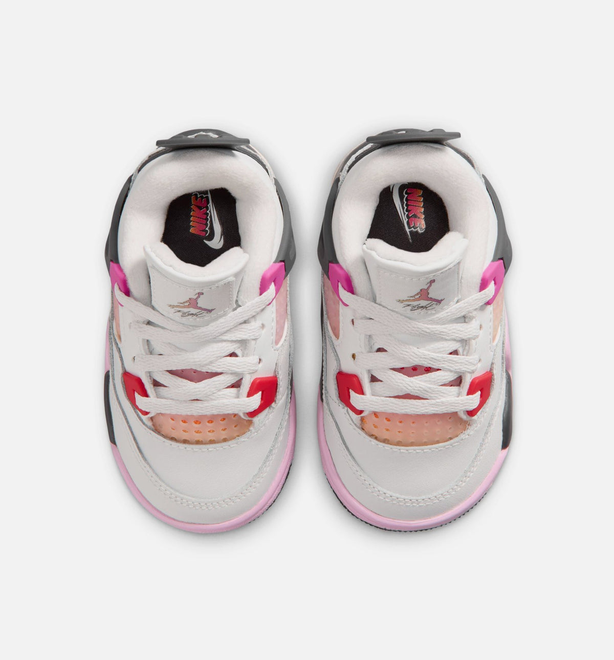 Air Jordan 4 Retro Comic – Infant & Toddler Lifestyle Shoe | Off White/Fire Pink/Anthracite