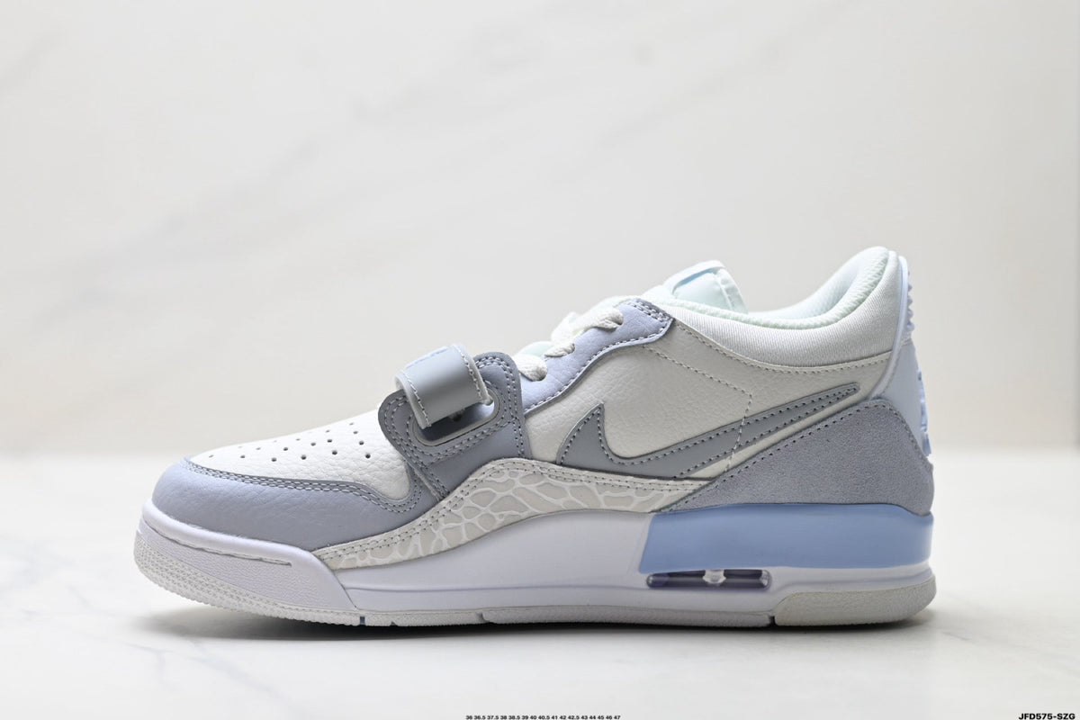 Jordan Legacy 312 Low White Wolf Grey Ice Blue Sneakers