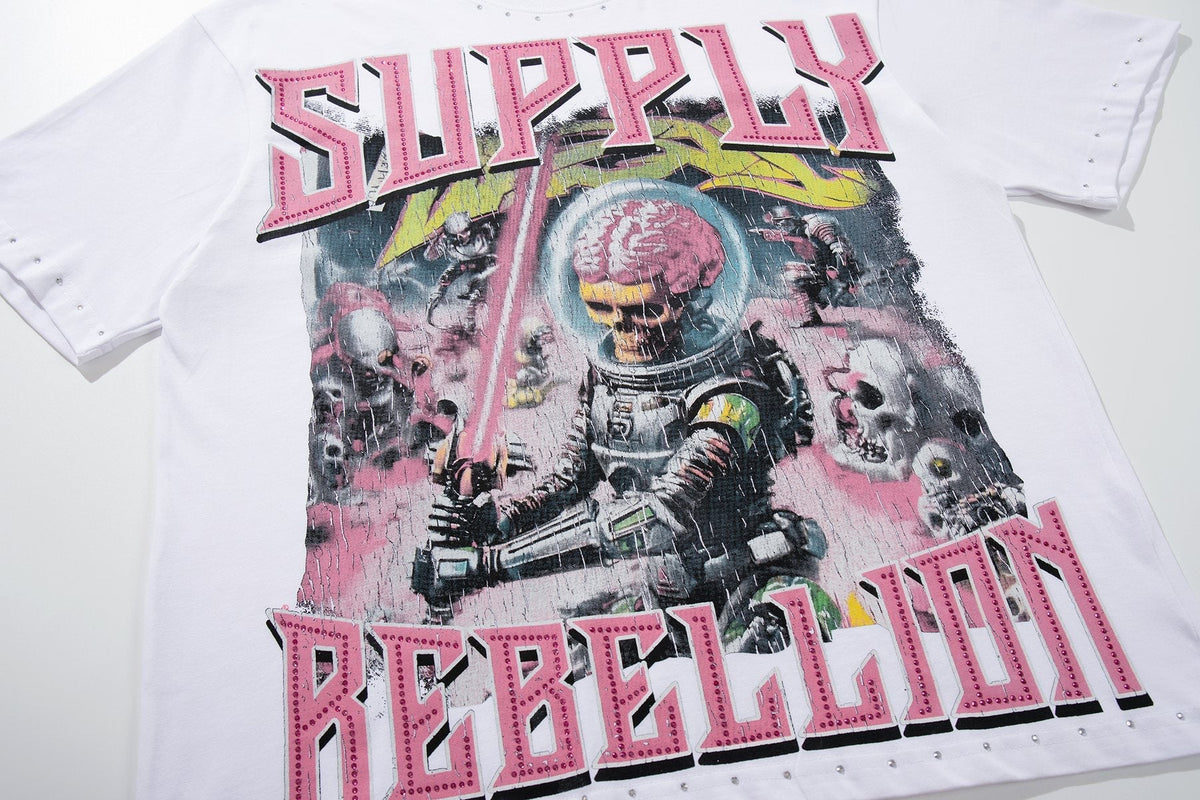 SUPPLY TEE Rebellion Astronaut Graphic T-Shirt