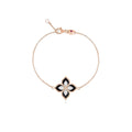 Roberto Coin Style Four-Leaf Clover Cubic Zirconia Bracelet