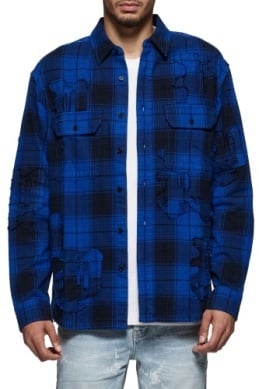 Purple Brand Plaid Flannel Shirt