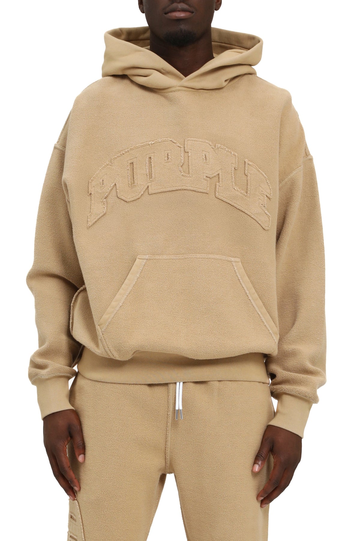 Purple Brand Heavyweight Fleece Inside Out Hoodie