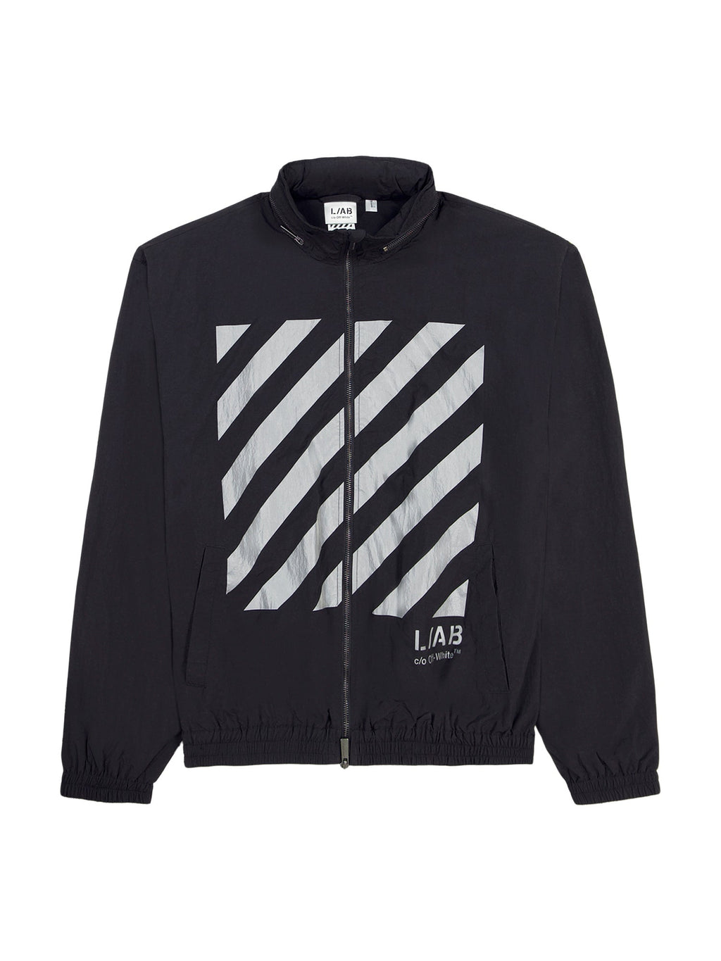 L/AB Reflective Diag Windbreaker Jacket