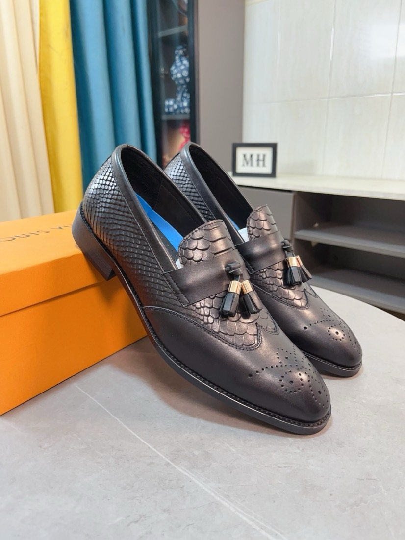 Louis Vuitton Black Tassel Loafers