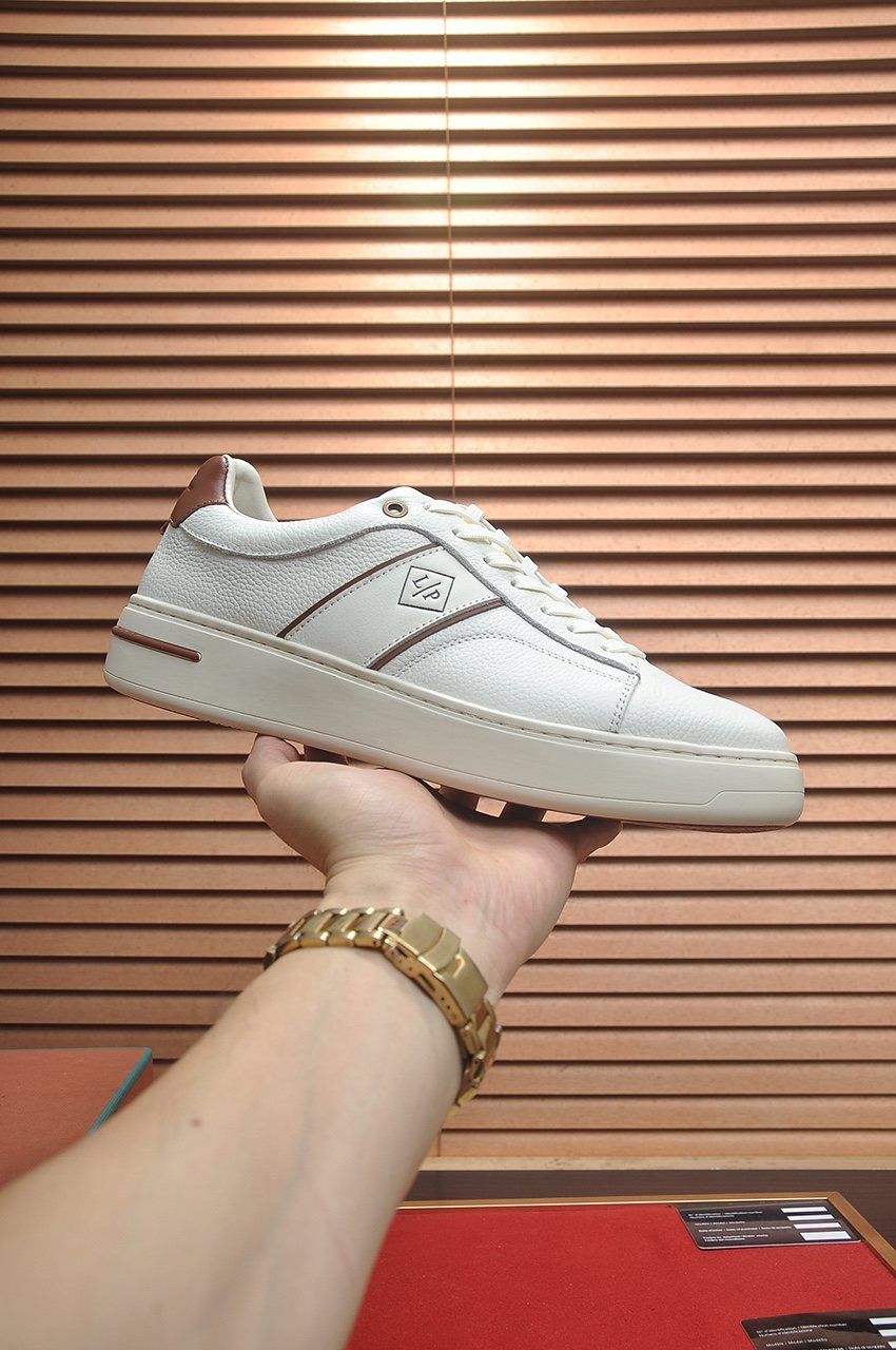 Loro Piana Textured Low-Top Sneakers