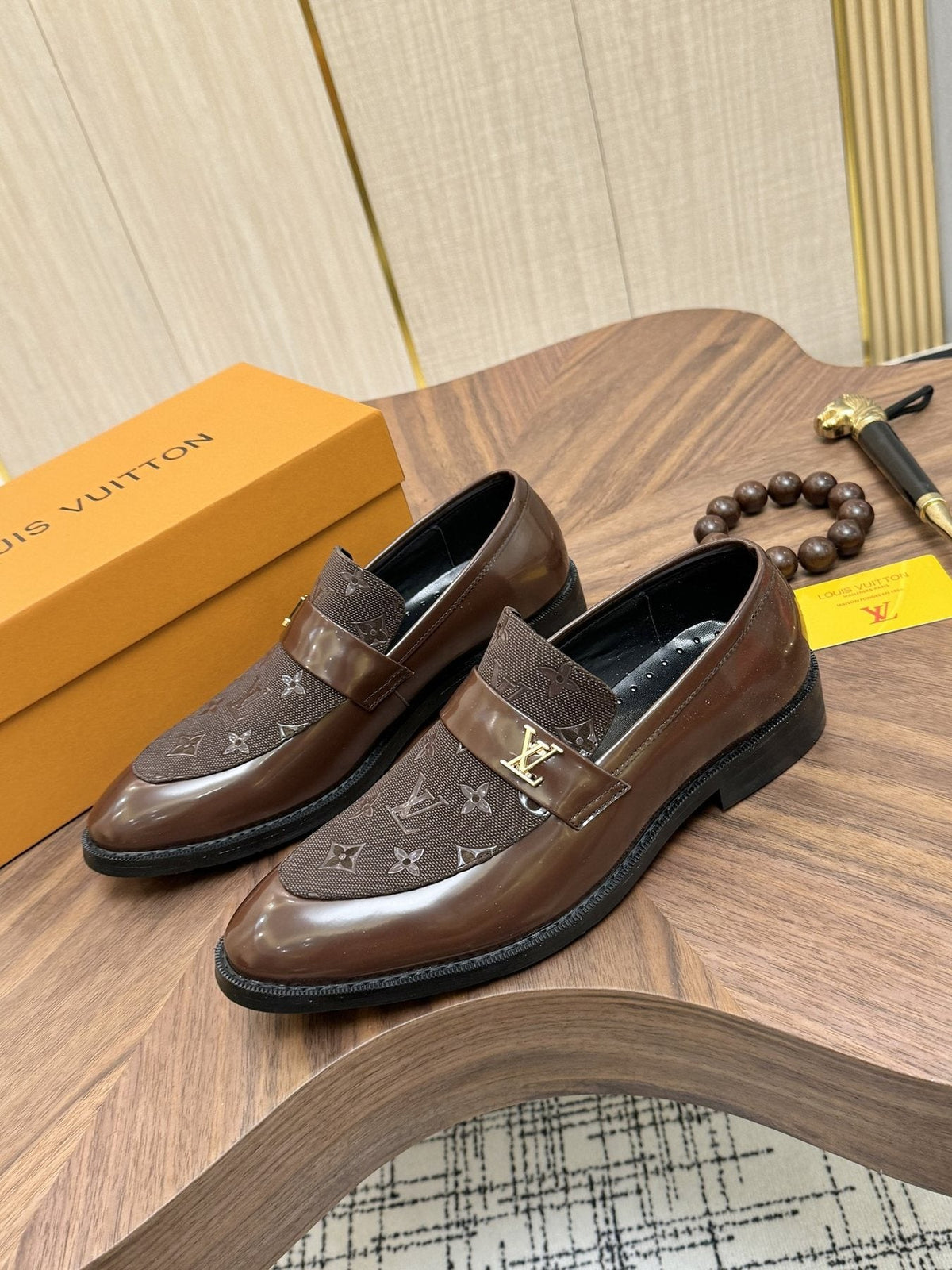 Louis Vuitton Monogram Buckle Loafers - Rounded Toe