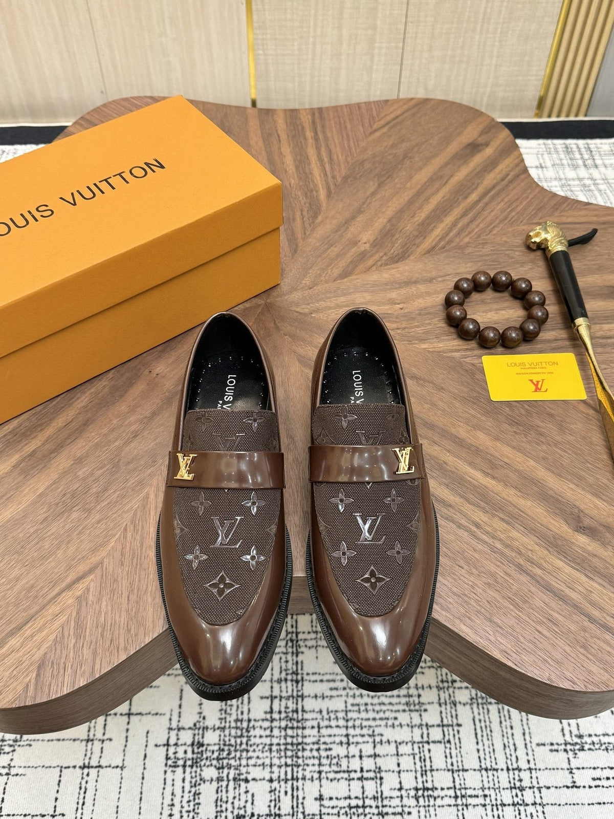 Louis Vuitton Monogram Buckle Loafers - Rounded Toe