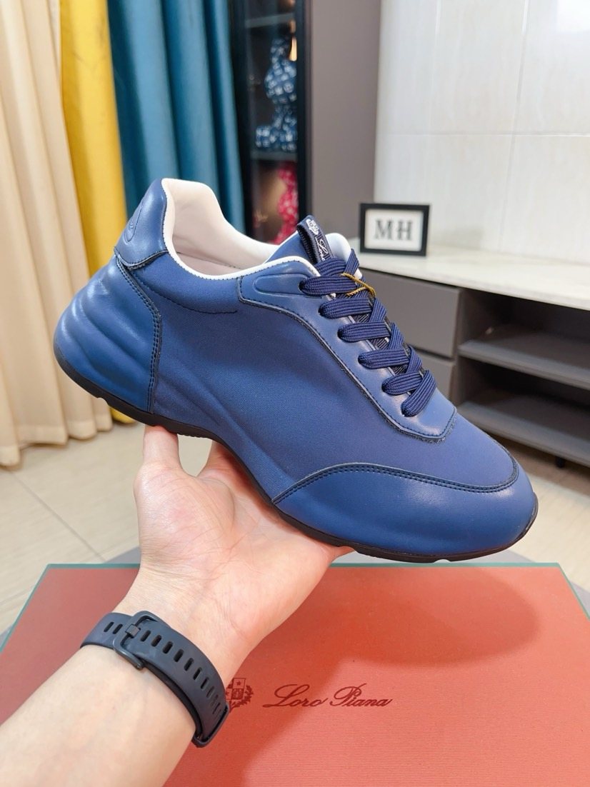Loro Piana Sculpted-Sole Lace-Up Shoes