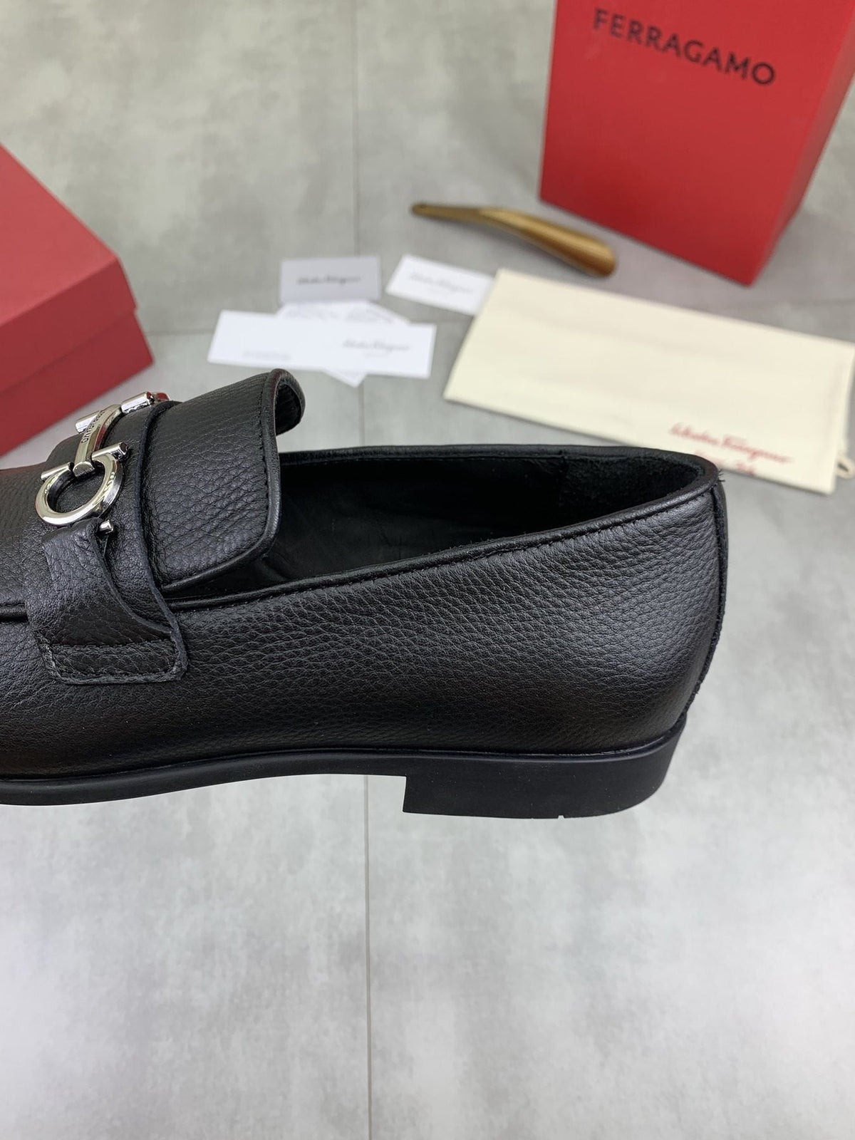 Salvatore Ferragamo Men's Textured Bit Loafers