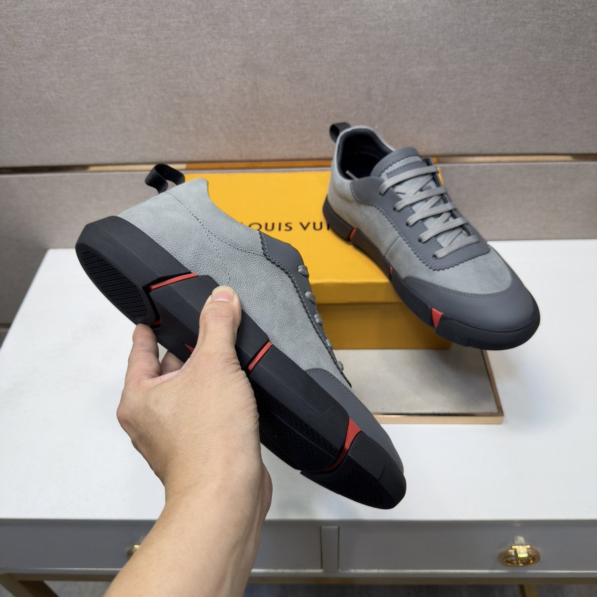 Louis Vuitton Men's Paneled Low-Top Sneakers