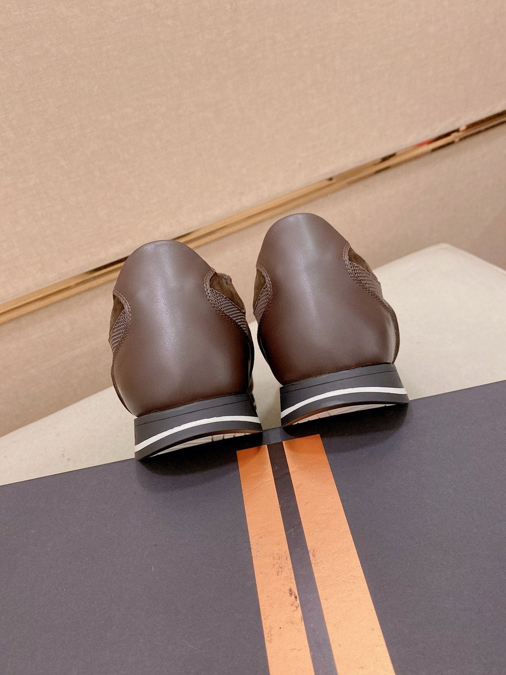 Zegna Men's Leather and Suede Low-Top Sneakers