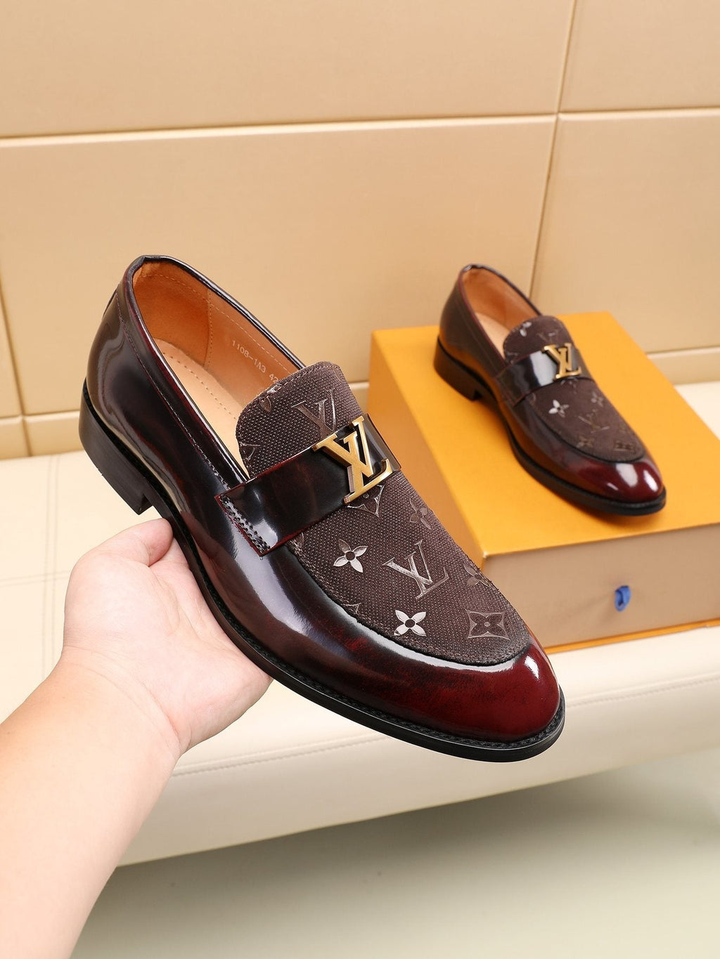Louis Vuitton Patterned Vamp Loafers