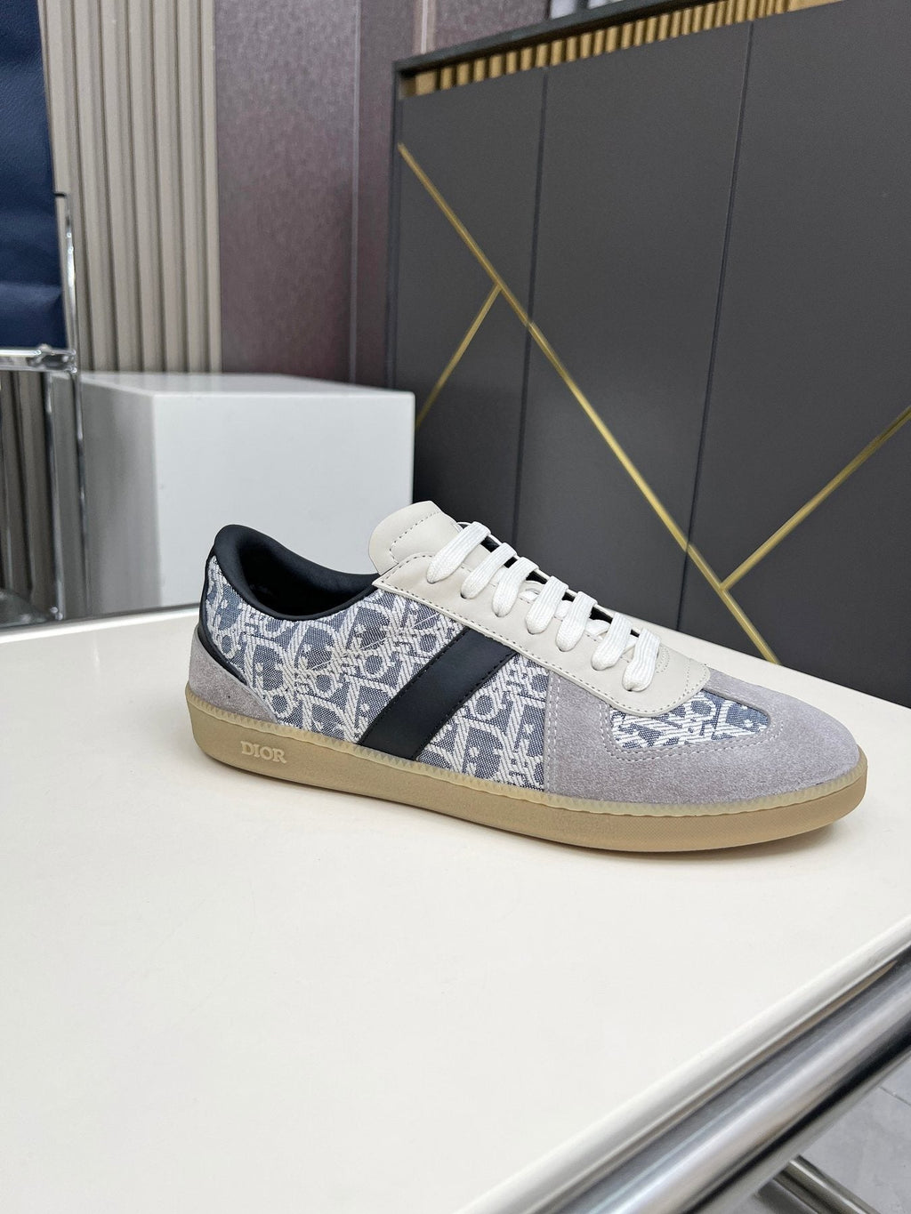 Dior B01 Patterned Low-Top Sneakers