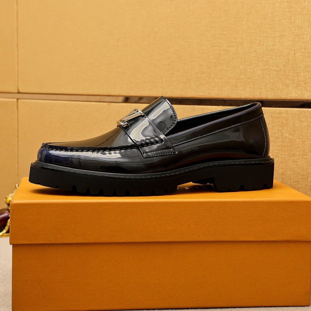 Louis Vuitton Glossy Lug Sole Loafers