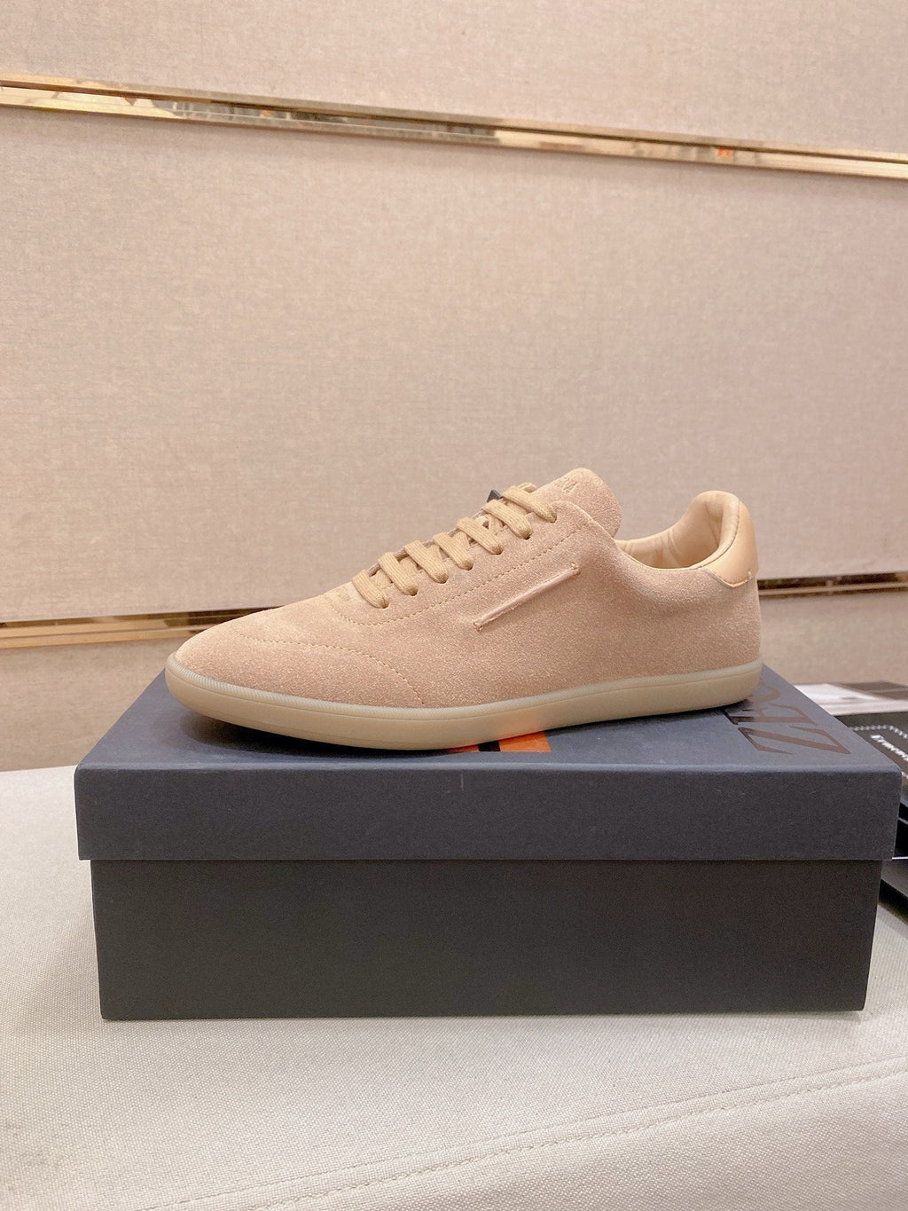 Zegna Men's Suede Low-Top Sneakers